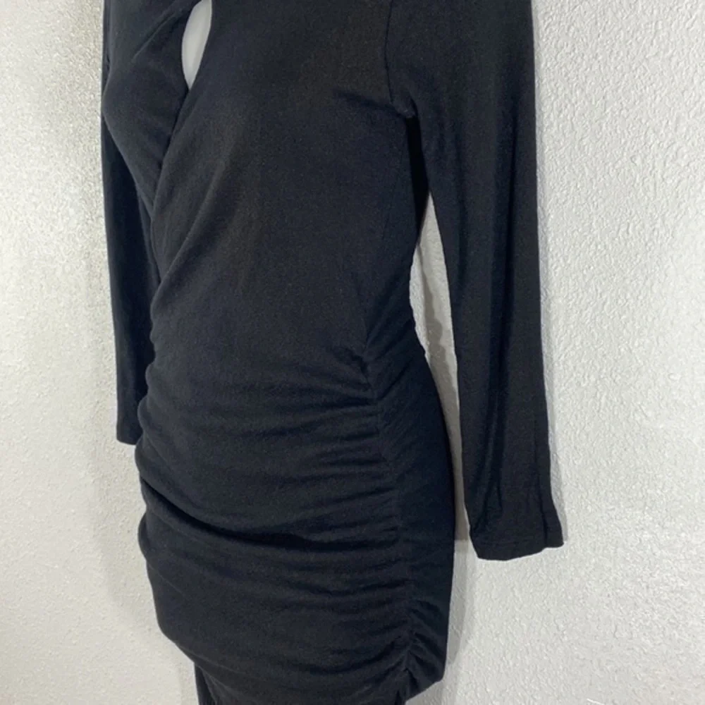 Michael Stars black keyhole bodycon dress